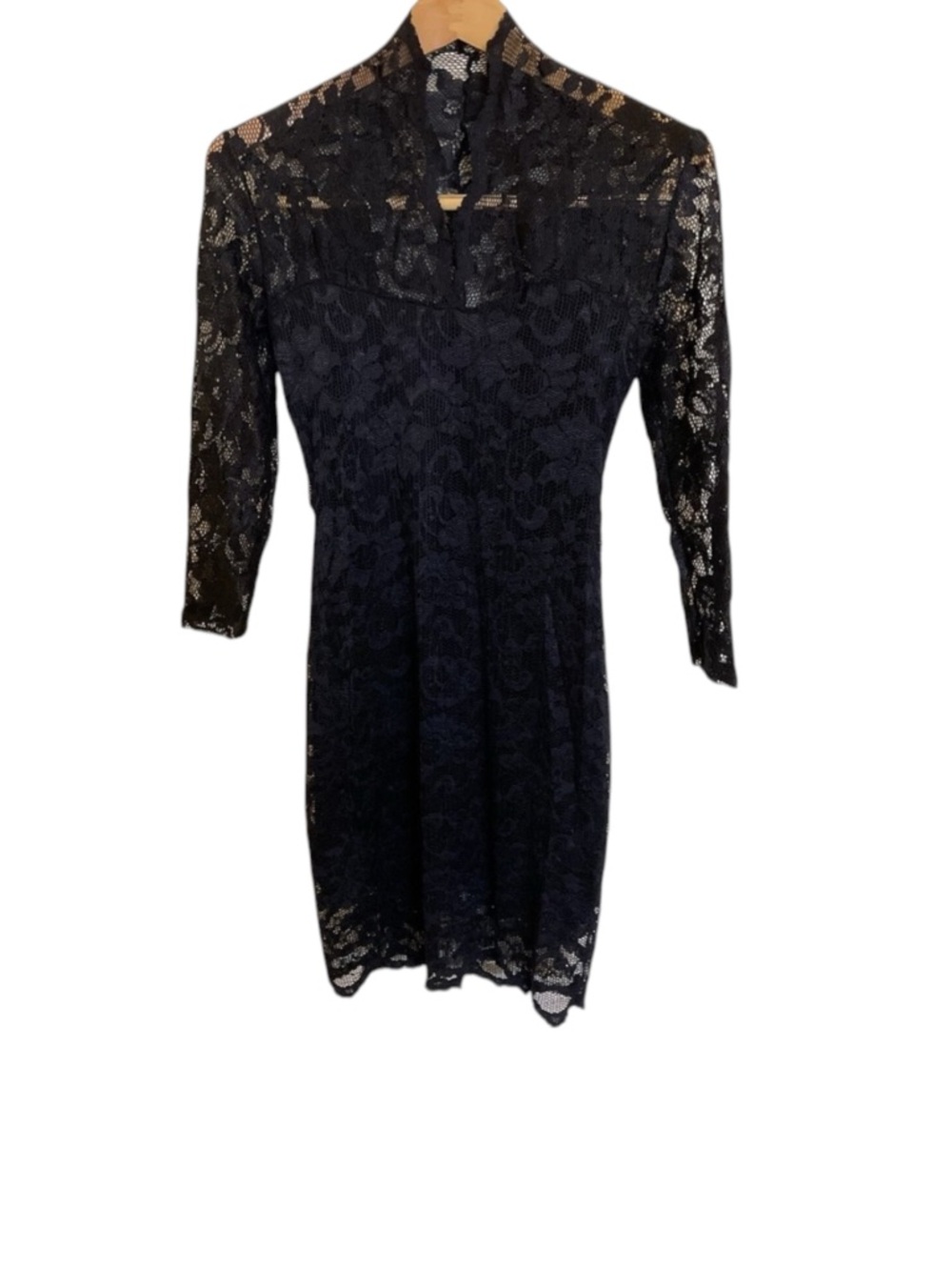 Cocktail Dress Womens XS Black Lace Sheer‎ Slim Whimsigoth Fairy Coquette